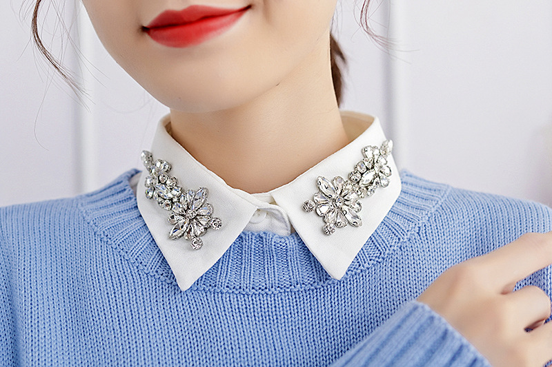 Detachable Lace Up Fake Collar Shirt bead crystal Women High Quality Shirt Fake Collar New Arrived Women And Men Blue Stripes, Color as picture
Detachable Lace Up Fake Collar Shirt bead crystal Women High Quality Shirt Fake Collar New Arrived Women And Men Blue Stripes, Color as picture