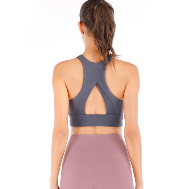 

Sports Bra Bralette Crop Tops Women Yoga Gym Active Running Athletic Push Up Walking Pad Bralette Wear Tank Top Underwear MVSYO, Lilac gray bra
