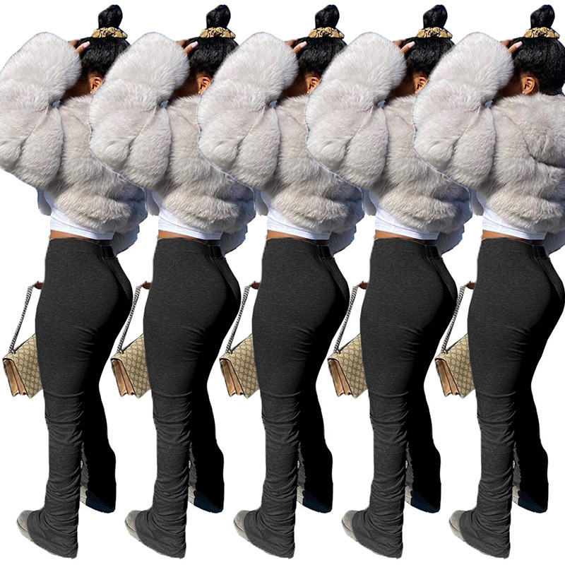 Women Flare Pants Ladies Stacked Joggers Pleated Sweatpants High Waist Trousers Split Bell Bottom Pencil Pants Women ClothesLY67, Yellow
Women Flare Pants Ladies Stacked Joggers Pleated Sweatpants High Waist Trousers Split Bell Bottom Pencil Pants Women ClothesLY67, Yellow