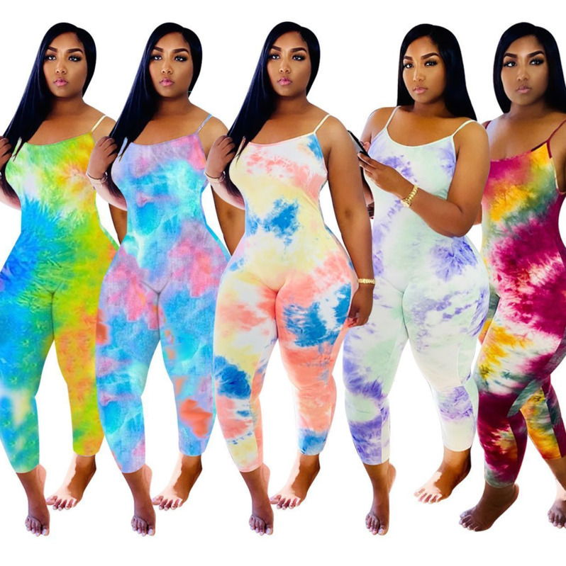 Women Casual Dresses Jumpsuit Pajama Sets Tie Dye Printed Sleeveless Tank Tops Sleepwear Summer Playsuits Rompers Plus Size Clothing, Mix color or leave message
Women Casual Dresses Jumpsuit Pajama Sets Tie Dye Printed Sleeveless Tank Tops Sleepwear Summer Playsuits Rompers Plus Size Clothing, Mix color or leave message