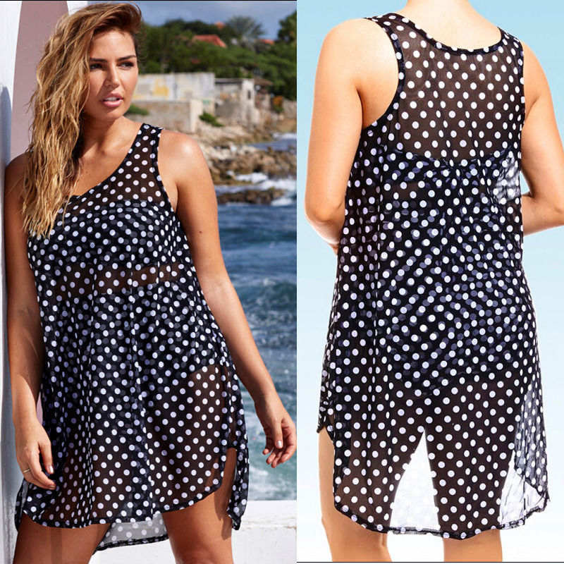 Hirigin 2020 Summer Sexy Women Polka Dot Bathing Suit Bikini Cover Up Chiffon Beach Sleeveless Dress Plus Size, As pic
Hirigin 2020 Summer Sexy Women Polka Dot Bathing Suit Bikini Cover Up Chiffon Beach Sleeveless Dress Plus Size, As pic