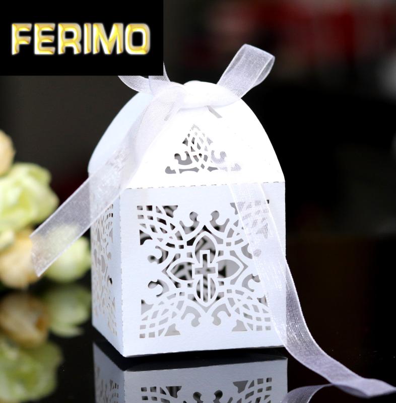 Cross Laser Cut Candy Gift Boxes Baptism Favor Boxes for Christening Baby Shower Wedding Party Church Decoration with Ribbon
Cross Laser Cut Candy Gift Boxes Baptism Favor Boxes for Christening Baby Shower Wedding Party Church Decoration with Ribbon