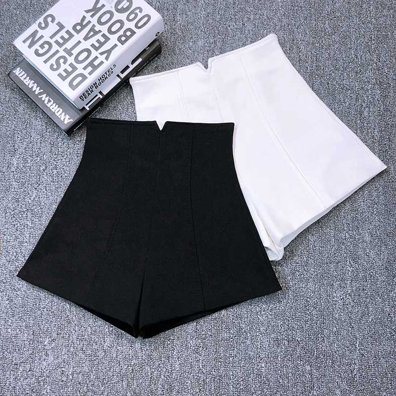 White Black suit shorts women High waist Korean elastic Short Femme elegant Wide Leg summer and autumn shorts 2020
White Black suit shorts women High waist Korean elastic Short Femme elegant Wide Leg summer and autumn shorts 2020
