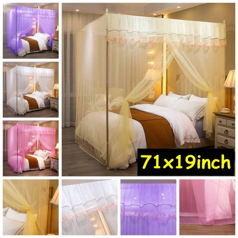 Four Color Single door Luxury Princess Bed Curtain Canopy Netting Mosquito Net Bedcover Curtain Bedding No Bracket Home Supplies
Four Color Single door Luxury Princess Bed Curtain Canopy Netting Mosquito Net Bedcover Curtain Bedding No Bracket Home Supplies