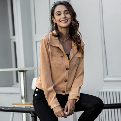 Autumn 2020 New Fashion Solid Color Cardigan Lapel Casual Jacket Self Cultivation Urban Women Single Breasted Long Sleeves Coat, Coffee
Autumn 2020 New Fashion Solid Color Cardigan Lapel Casual Jacket Self Cultivation Urban Women Single Breasted Long Sleeves Coat, Coffee