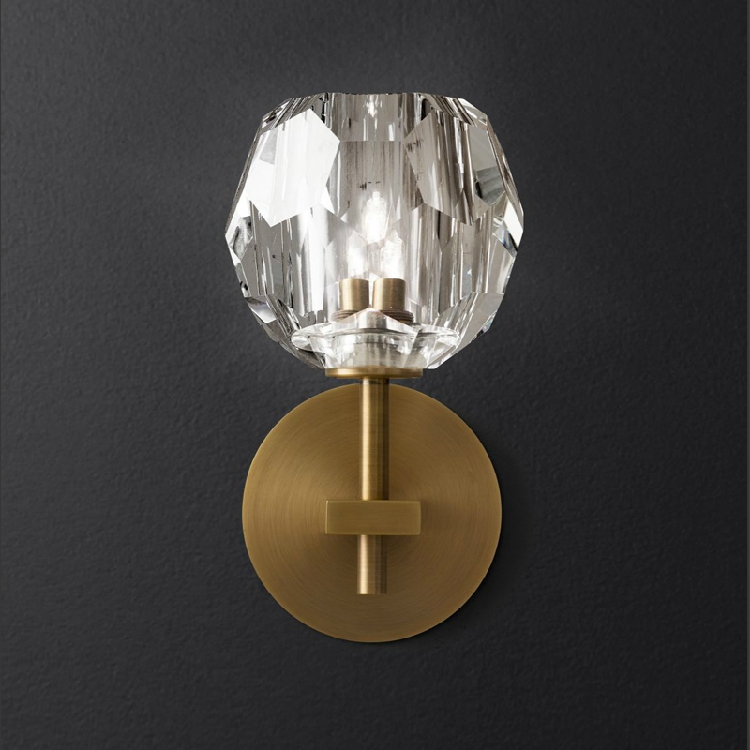 Vintage Wall Lamp Luxurious Crystal Wall Lights Nordic Art Light Fixture Hotel LED Wall Lamps Indoor Art Deco LED Lighting