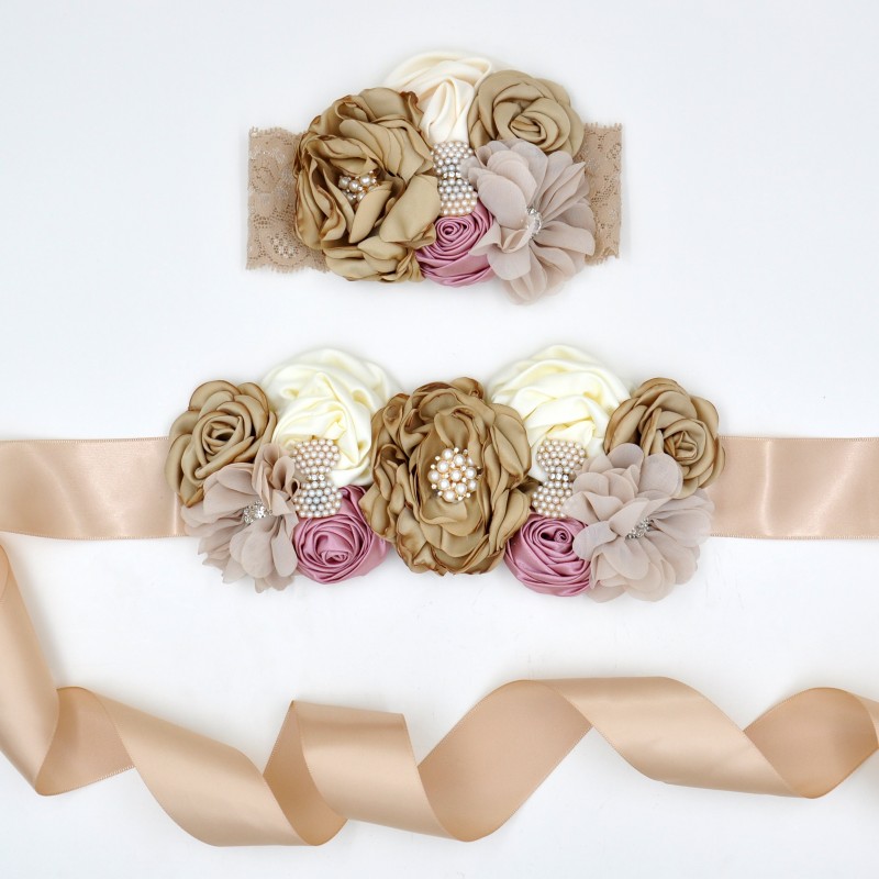 Lace Baby Girls Headbands Matching Satin Waist Band Vintage Chiffon Flower Women Sash Belt Set Wedding Belt Photography Props, Pink
Lace Baby Girls Headbands Matching Satin Waist Band Vintage Chiffon Flower Women Sash Belt Set Wedding Belt Photography Props, Pink