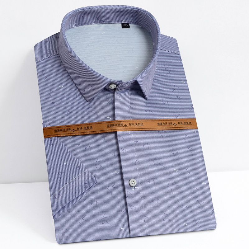 Men's Fashion Short Sleeve Printed Stretch Shirts Pocket-less Design Standard-fit Comfortable Soft Thin Summer Casual Tops Shirt, D2123-02
Men's Fashion Short Sleeve Printed Stretch Shirts Pocket-less Design Standard-fit Comfortable Soft Thin Summer Casual Tops Shirt, D2123-02