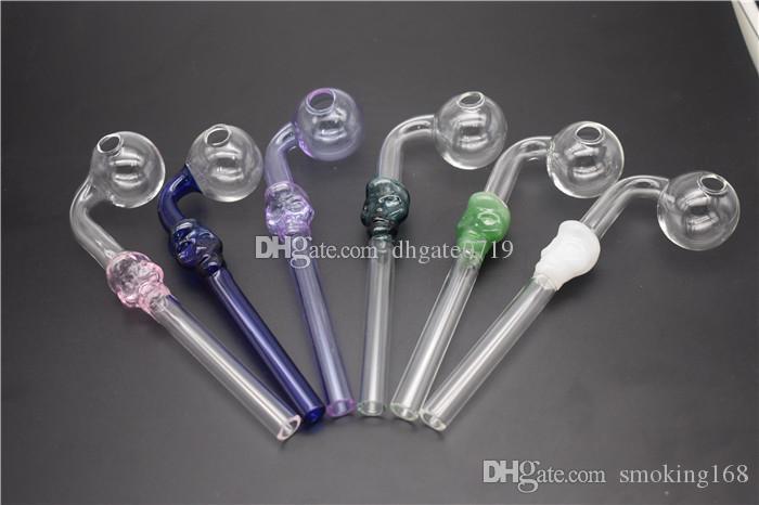 90° Curved Glass Smoking Pipe Colored Skull Oil Burner Glass Pipes 5.5" Skull Pyrex Pipe Holland Styled Tobacco Pipe Pot Hand Pipes Sale
90° Curved Glass Smoking Pipe Colored Skull Oil Burner Glass Pipes 5.5" Skull Pyrex Pipe Holland Styled Tobacco Pipe Pot Hand Pipes Sale