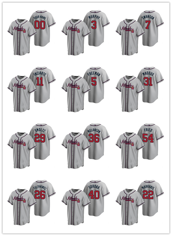 Atlanta Braves Men Women Youth 1 Ozzie Albies 5 Freddie Freeman 13 Ronald Acuna Jr. 2020 Road Jersey, Black
Atlanta Braves Men Women Youth 1 Ozzie Albies 5 Freddie Freeman 13 Ronald Acuna Jr. 2020 Road Jersey, Black