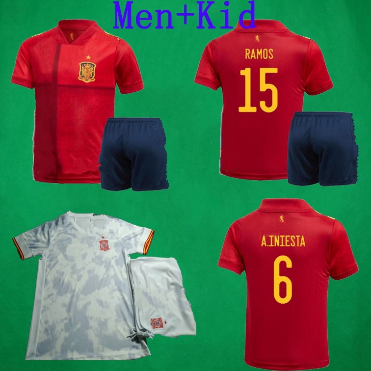 2020 Spain Soccer Jersey 20 21 RAMOS MORATA INIESTA THIAGO SAUL Football Shirt Man kids Soccer Kit España Camisetas De Futbol Football Sets, Kid away
2020 Spain Soccer Jersey 20 21 RAMOS MORATA INIESTA THIAGO SAUL Football Shirt Man kids Soccer Kit España Camisetas De Futbol Football Sets, Kid away