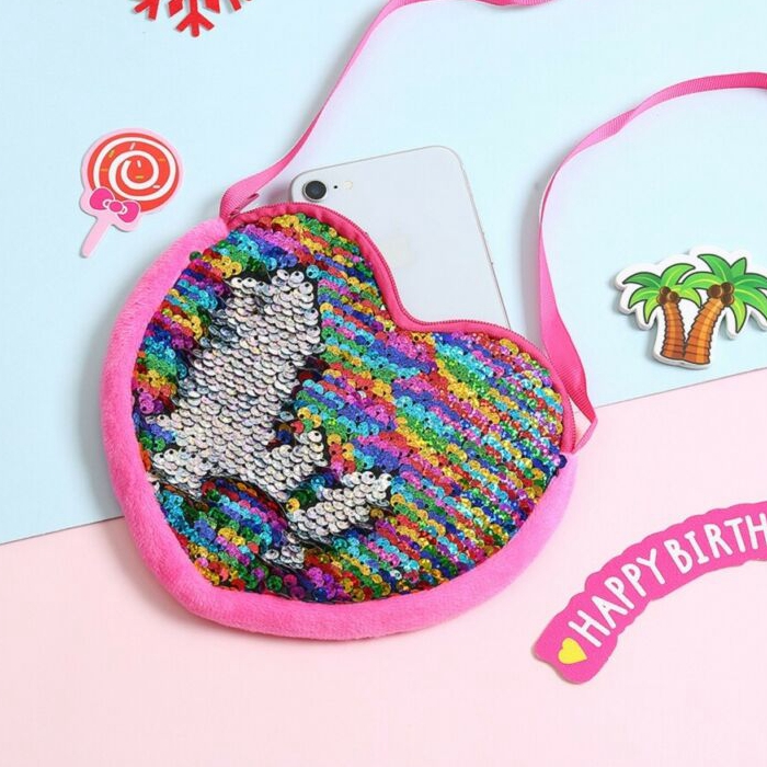 Girls Love Heart coin purse fashion Sequins Crossbody Coin Purse Wallet Clutch Bags purses& wallets, Black
Girls Love Heart coin purse fashion Sequins Crossbody Coin Purse Wallet Clutch Bags purses& wallets, Black