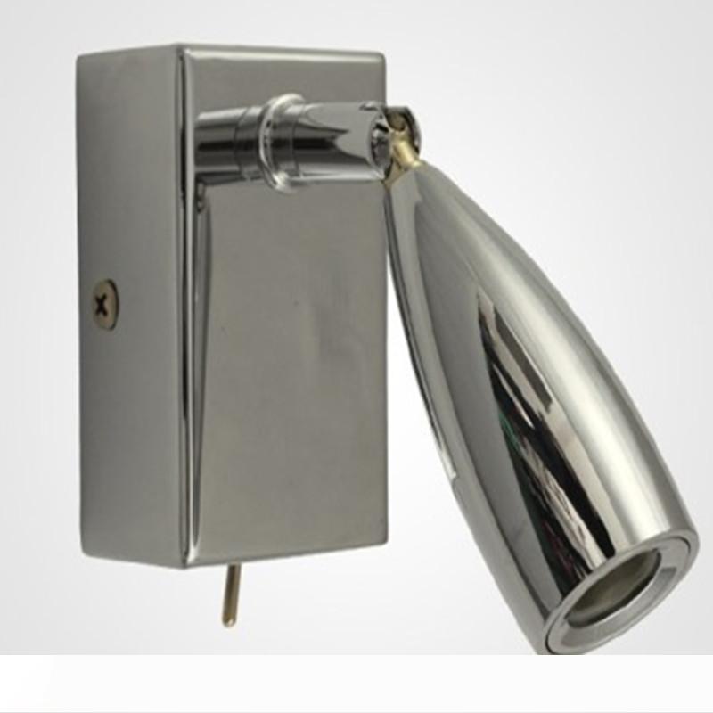 Topoch Wall Light with Switch Compact Tapered Head Focusing Lens Directional Lamp CREE LED 3W 200LM AC100-240V Stainless Steel Base
Topoch Wall Light with Switch Compact Tapered Head Focusing Lens Directional Lamp CREE LED 3W 200LM AC100-240V Stainless Steel Base