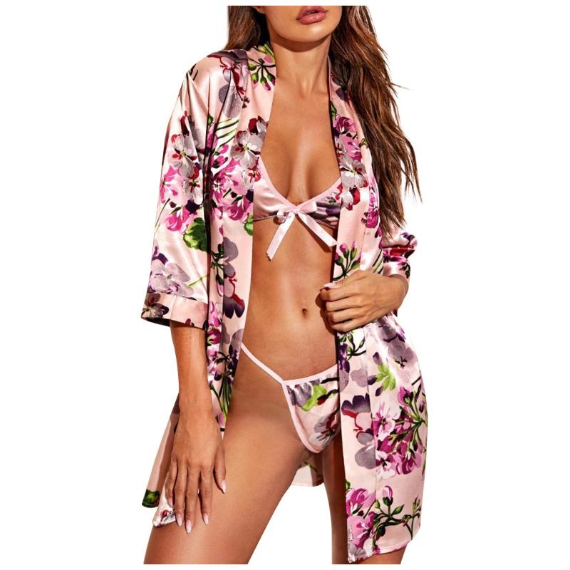New Robes Lingerie Sexy Bra Set Satin Silk Pajamas Women Nightdress Lingerie Robes Underwear Sleepwear Sexy Stanik 20JULY07, Pink
New Robes Lingerie Sexy Bra Set Satin Silk Pajamas Women Nightdress Lingerie Robes Underwear Sleepwear Sexy Stanik 20JULY07, Pink
