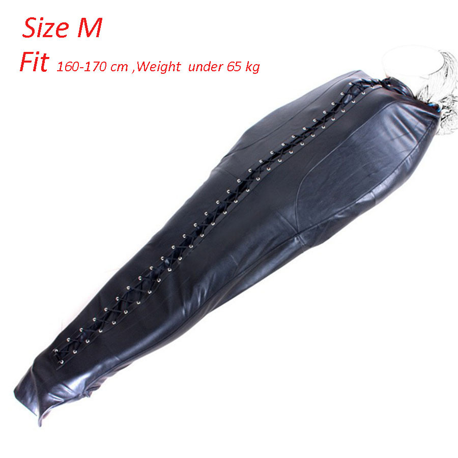BDSM Full Body Bondage Bag With Open Head,Sexy Mermaid Leg Binder Mummy Sack Restraint Tight Bag Sleeping Bag Erotic Toys Y200616