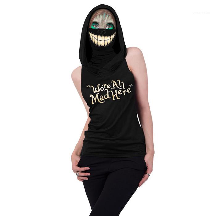 Slim Fit Tees Famale Designer Clothes Women Halloween Cosplay Tshirt 3D Skull Hooded Sleeveless Letter
Slim Fit Tees Famale Designer Clothes Women Halloween Cosplay Tshirt 3D Skull Hooded Sleeveless Letter