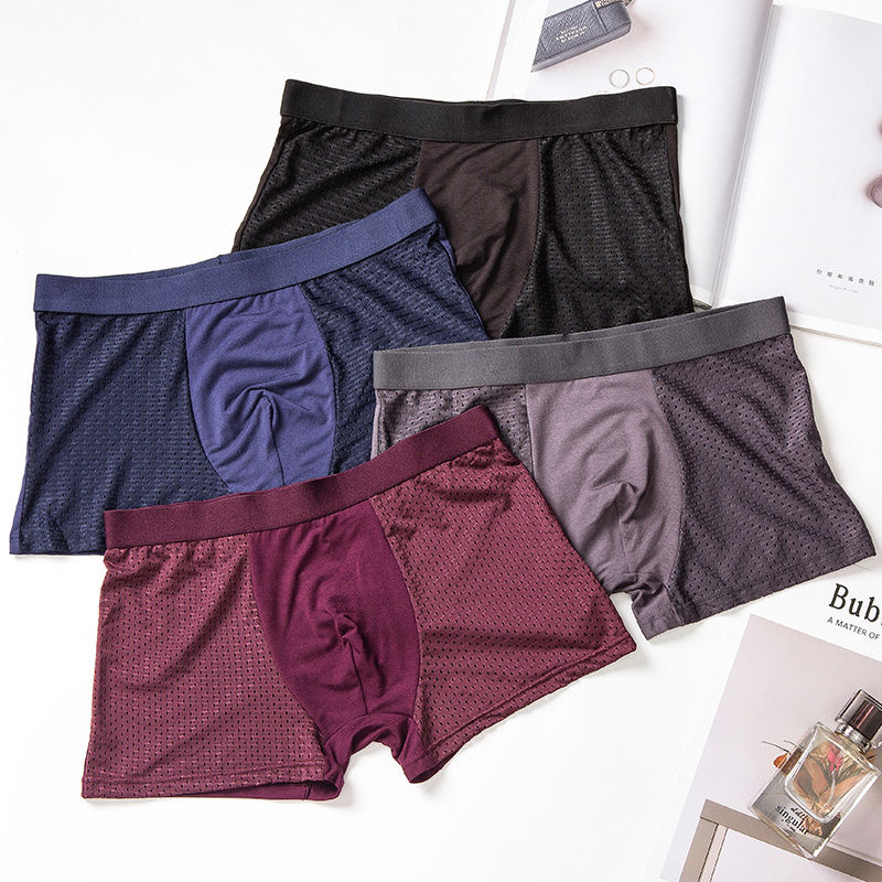 4pcs/lot Mesh Thin Boxer Shorts Men Underwear Boxers Homme Sexy Transparent Mens Underpants Modal Panties Ice Silk Size L-3XL, Random (2 pieces)
4pcs/lot Mesh Thin Boxer Shorts Men Underwear Boxers Homme Sexy Transparent Mens Underpants Modal Panties Ice Silk Size L-3XL, Random (2 pieces)