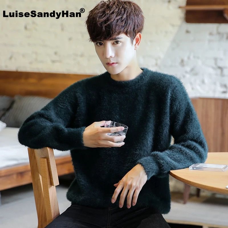 Imitation Mink Velvet Round Neck Simple Fashion Lazy Sweater Man Loose Long Sleeve Stretch Knitted Bottoming Sweater Man Autumn, Black
Imitation Mink Velvet Round Neck Simple Fashion Lazy Sweater Man Loose Long Sleeve Stretch Knitted Bottoming Sweater Man Autumn, Black