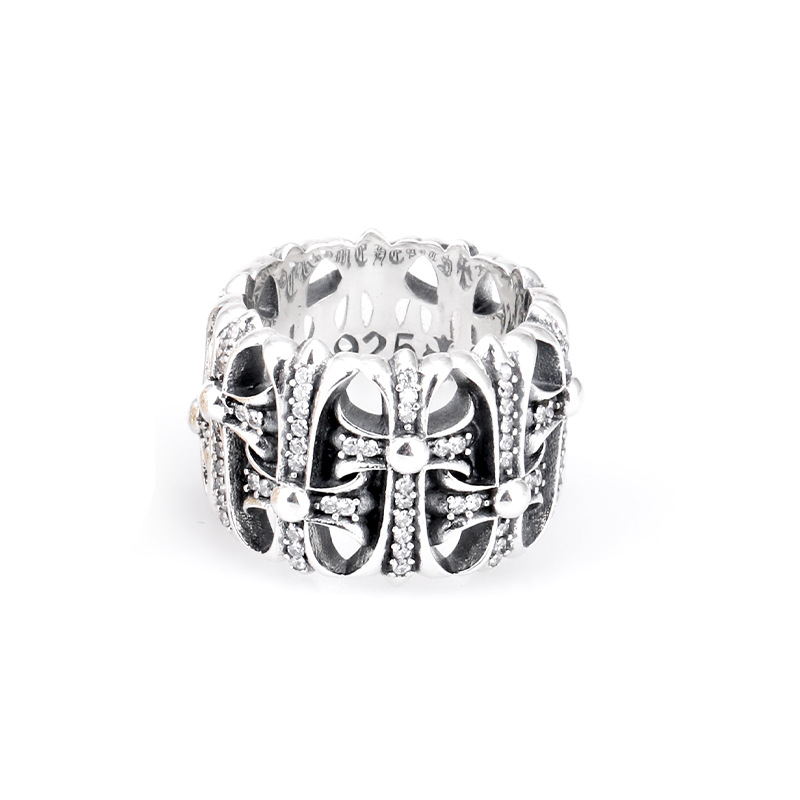 S925 sterling silver ring new punk personalized retro style cross diamond fashion boutique jewelry send lover's gift hot 2020
S925 sterling silver ring new punk personalized retro style cross diamond fashion boutique jewelry send lover's gift hot 2020
