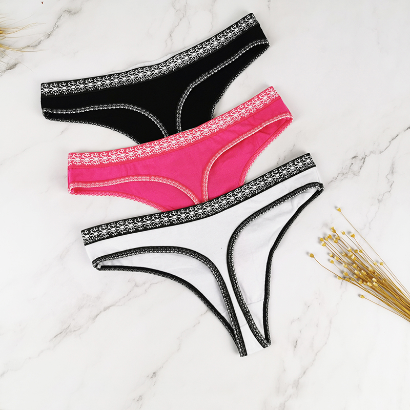 DKERT 3pcs/lot Women Panties 100% Cotton Underwear Sexy Lace Lingerie Breathable Thongs G-string Briefs, 3pc white
DKERT 3pcs/lot Women Panties 100% Cotton Underwear Sexy Lace Lingerie Breathable Thongs G-string Briefs, 3pc white
