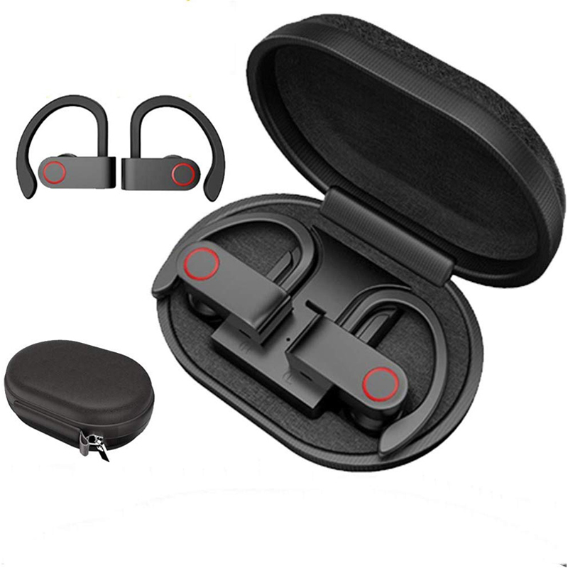 A9 TWS Bluetooth Earphone True Wireless Earbud Bluetooth 5.0 Wireless Earphone Waterproof Ear Hook Sport Headphone With charging compartment, Black
A9 TWS Bluetooth Earphone True Wireless Earbud Bluetooth 5.0 Wireless Earphone Waterproof Ear Hook Sport Headphone With charging compartment, Black