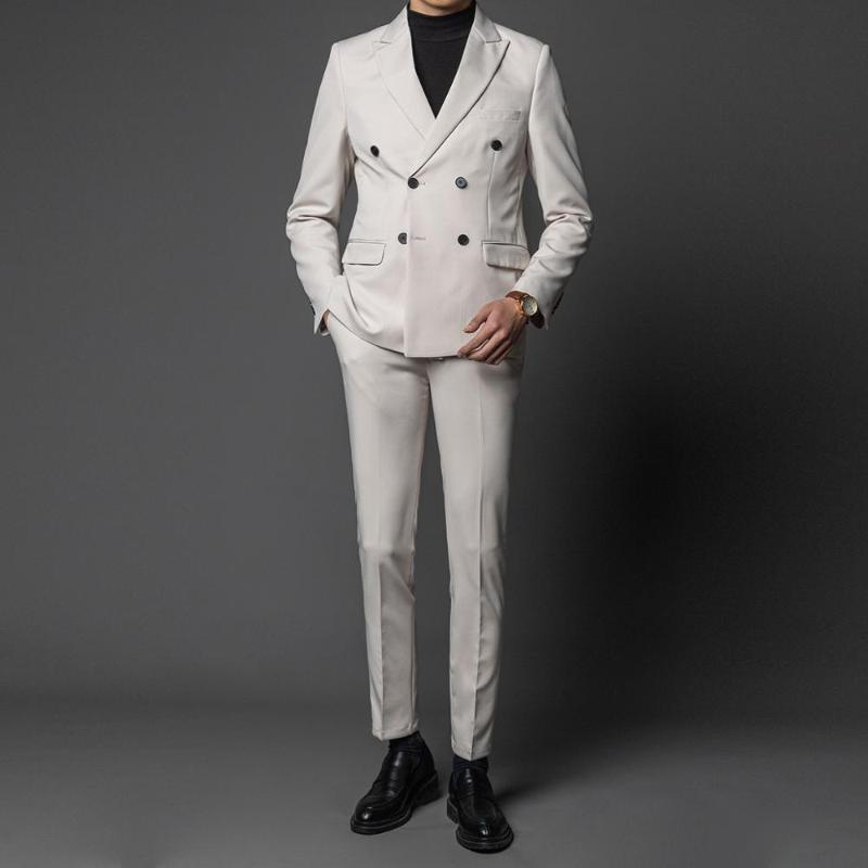 Jacket+pants mens suit 2 piece set men' double breasted business casual work suits wedding groom male prom suit custom made, Black
Jacket+pants mens suit 2 piece set men' double breasted business casual work suits wedding groom male prom suit custom made, Black