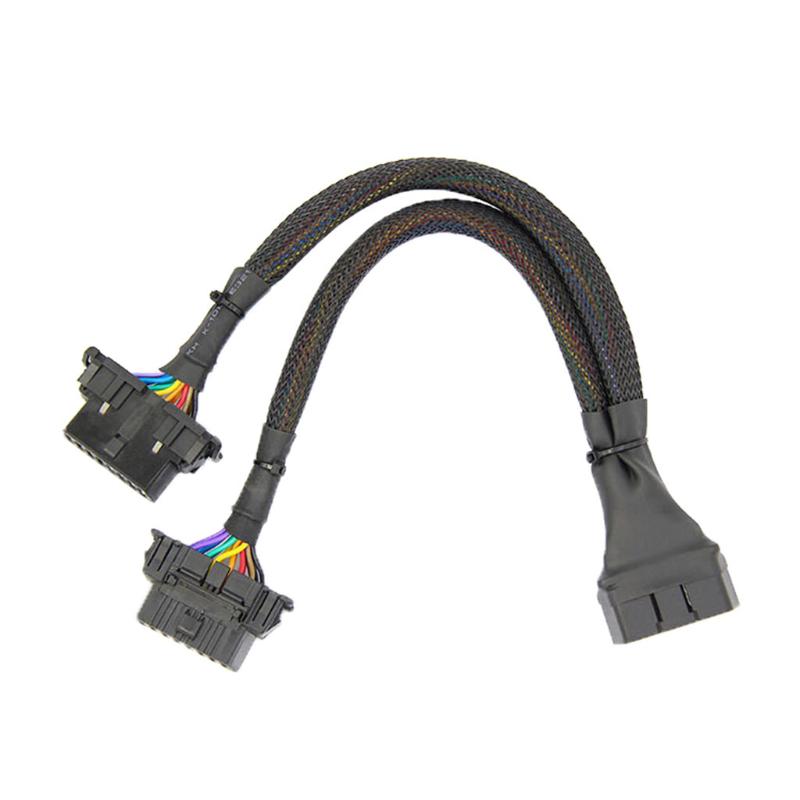 car tools New 1 IN 2 Converted Cable OBD2 Flat Extension Cable With 16Pin Connected long service life obd diagnostic
car tools New 1 IN 2 Converted Cable OBD2 Flat Extension Cable With 16Pin Connected long service life obd diagnostic