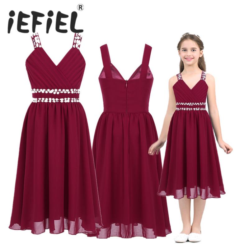 Girls Costumes Chiffon Dress Flower V Neckline Shiny Sequins Rhinestones Kids Teen Wedding Party Vestidos Princess Tulle Dress, Turquoise
Girls Costumes Chiffon Dress Flower V Neckline Shiny Sequins Rhinestones Kids Teen Wedding Party Vestidos Princess Tulle Dress, Turquoise