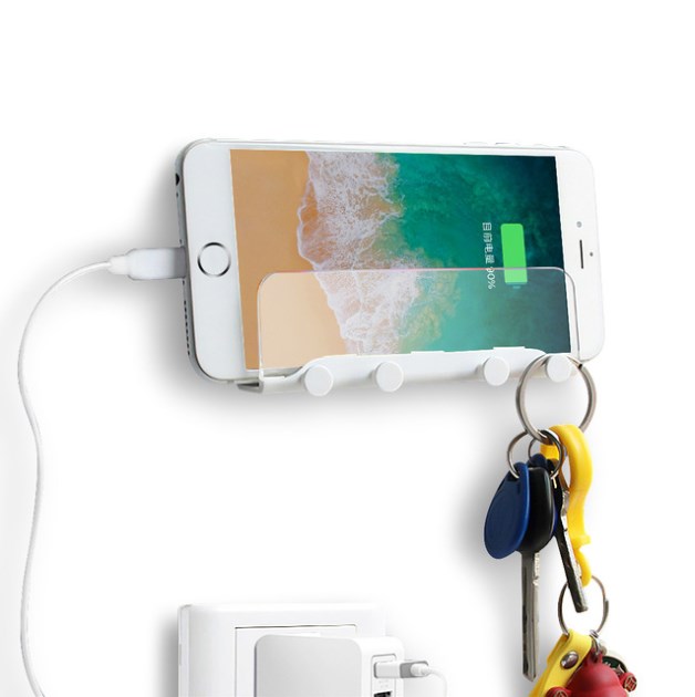 Phone Holder Mobile Stand For Wall Mount Holder Adhesive Stand Portable Phone Wall Charger Hook Holder Hanging