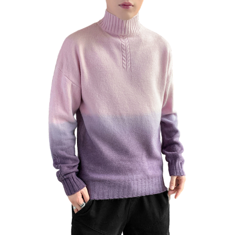 New Sweaters Men Turtleneck Pullovers Mens Patchwork Turtle Neck Sweaters Male Jumper Fashion Warm Tie-dye Knit Sweter, Black
New Sweaters Men Turtleneck Pullovers Mens Patchwork Turtle Neck Sweaters Male Jumper Fashion Warm Tie-dye Knit Sweter, Black
