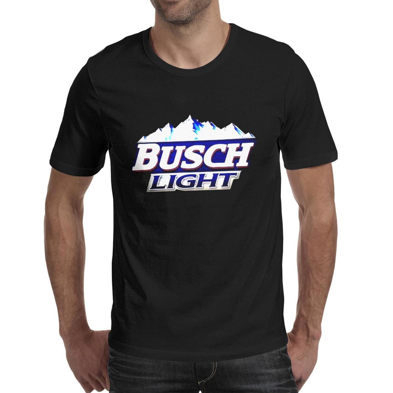 Fashion Mens Busch Light Beer logo black Round neck t shirt Printing Superhero shirts Package Faith white light Logo, Colorname1
Fashion Mens Busch Light Beer logo black Round neck t shirt Printing Superhero shirts Package Faith white light Logo, Colorname1