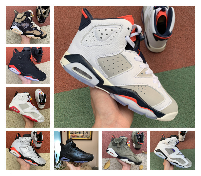 2019 Travis Olive 6 6s Men Basketball Shoes Scotts UNC Tinker Reflect Silver Flight Nostalgia Jumpman Black Infrared Designer Sports Sneaker, White;red
2019 Travis Olive 6 6s Men Basketball Shoes Scotts UNC Tinker Reflect Silver Flight Nostalgia Jumpman Black Infrared Designer Sports Sneaker, White;red