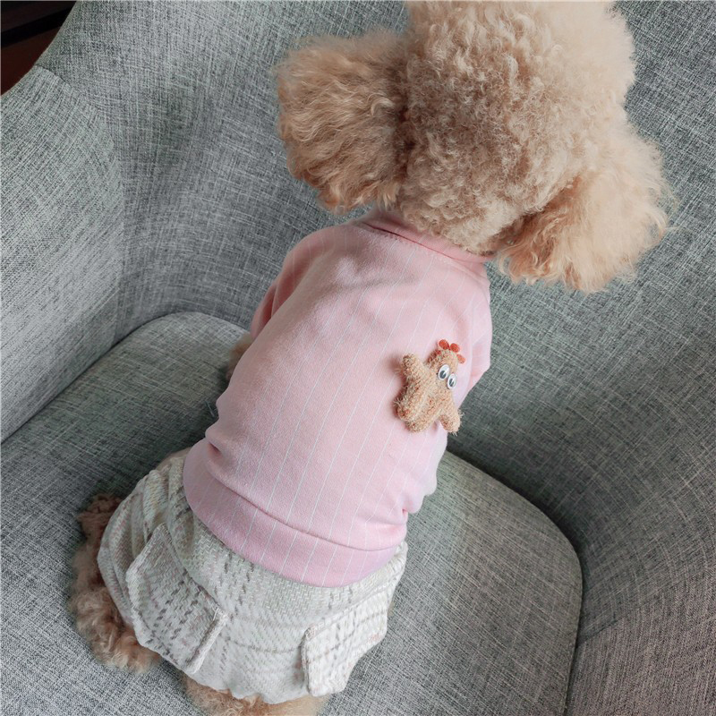 Cute Stripe Dog Shirt Coat Outfit With Pants Jumpsuit Autumn Winter Newest Design Pet Costumes For Little Small Animals Clothing, Blue
Cute Stripe Dog Shirt Coat Outfit With Pants Jumpsuit Autumn Winter Newest Design Pet Costumes For Little Small Animals Clothing, Blue