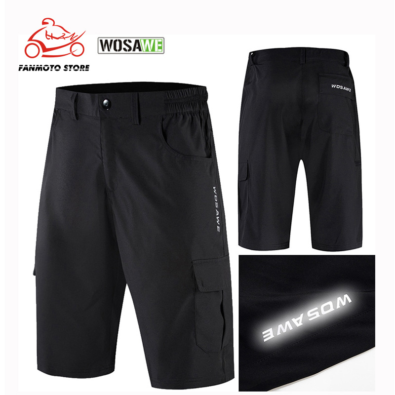 WOSAWE Summer Men's Motorcyle Shorts Loose-Fit Breathable Reflective Outdoor Riding Mountain Bike Bicycle Downhill Shorts
WOSAWE Summer Men's Motorcyle Shorts Loose-Fit Breathable Reflective Outdoor Riding Mountain Bike Bicycle Downhill Shorts
