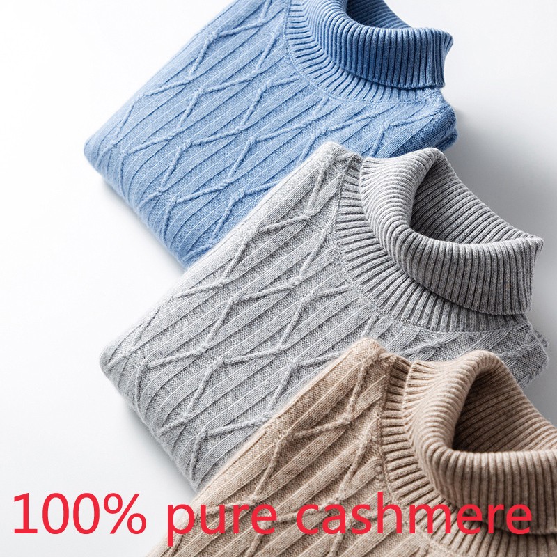 New High Quality 100% Pure Cashmere Sweater Men Autumn Winter Double Thickened Ply Knitted Loose Turtleneck Collar Size -3XL
New High Quality 100% Pure Cashmere Sweater Men Autumn Winter Double Thickened Ply Knitted Loose Turtleneck Collar Size -3XL
