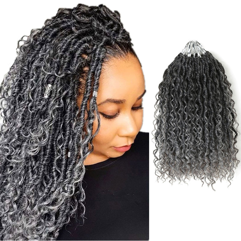 Synthetic HairExtensions Crochet Hair Faux River Locs Black Brown Blonde Red Ombre Color Braiding Curly, #2
Synthetic HairExtensions Crochet Hair Faux River Locs Black Brown Blonde Red Ombre Color Braiding Curly, #2