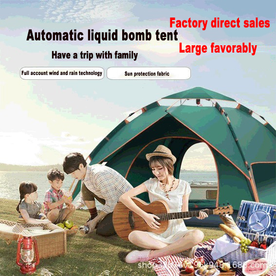 Tent outdoor 3-4 people automatic double home rain camping wild thickening rain camping tent
Tent outdoor 3-4 people automatic double home rain camping wild thickening rain camping tent