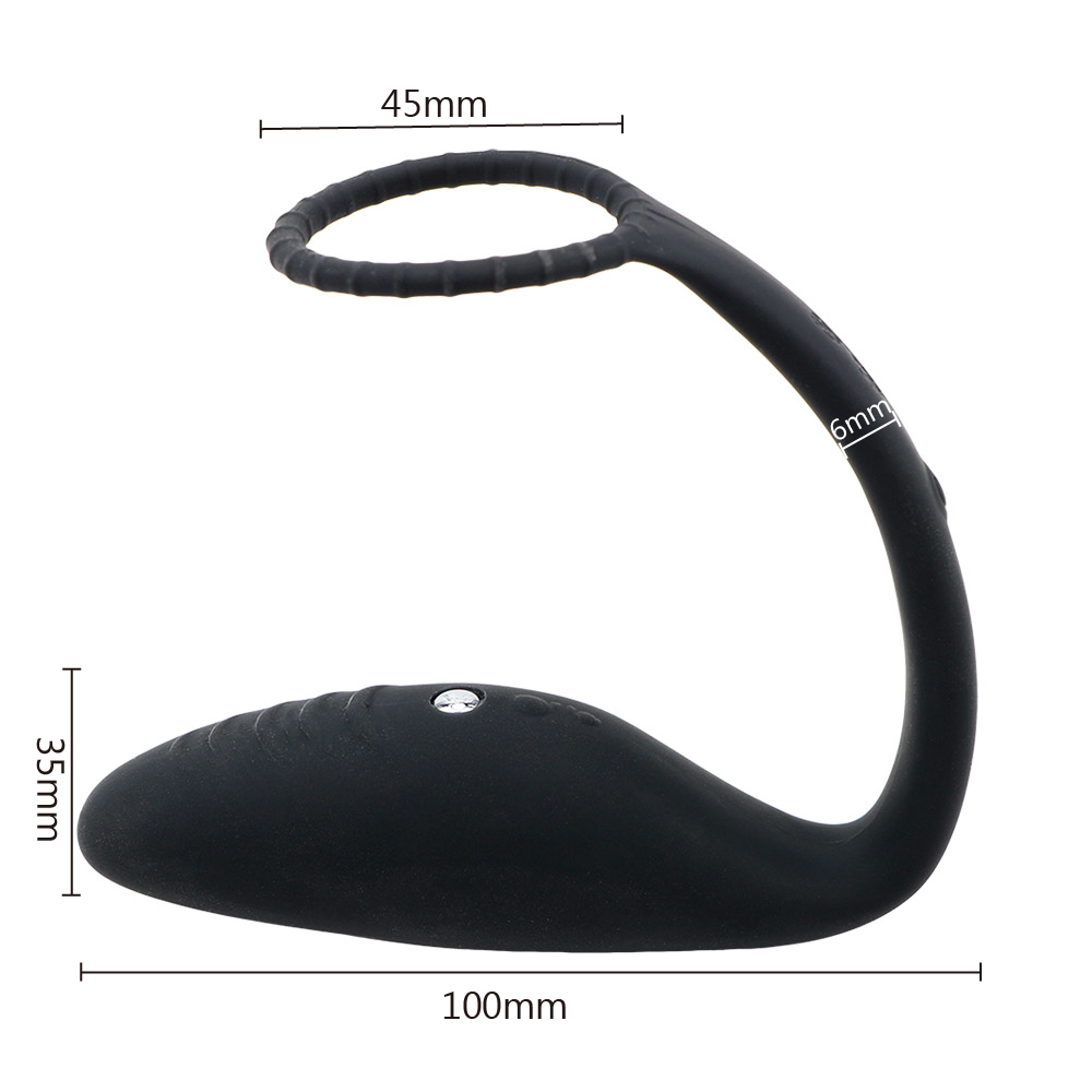 Wireless Remote Control Electric Shock Prostate Massager Gay Sex Toys Anal Plug Butt Plug Vibrator With Ring Anal Toy For Men Y200616