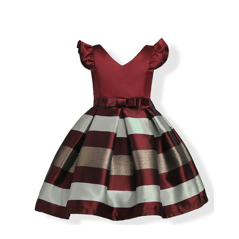 Girl Dress with Bowknot Ruffles Stripe for Party with Bow In three Color for2-12 Years Old, Red
Girl Dress with Bowknot Ruffles Stripe for Party with Bow In three Color for2-12 Years Old, Red
