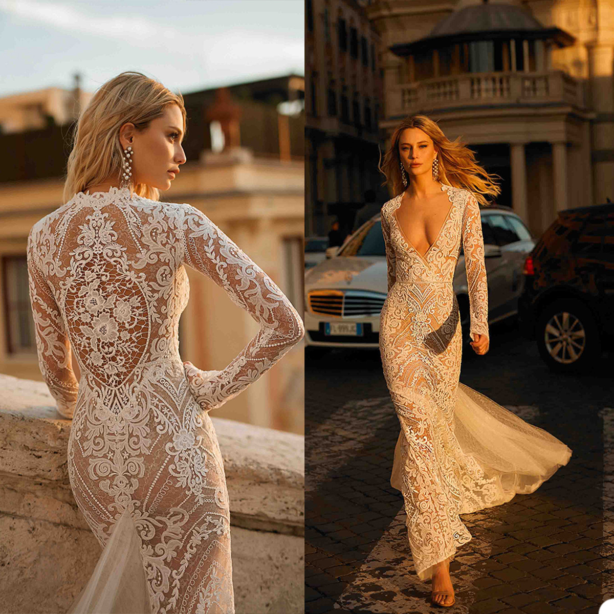 Berta 2021 Wedding Dresses V Neck Long Sleeves Lace Appliques Mermaid Bridal Gowns Custom Made Floor Length Wedding Dress Robe De Mariee, Ivory
Berta 2021 Wedding Dresses V Neck Long Sleeves Lace Appliques Mermaid Bridal Gowns Custom Made Floor Length Wedding Dress Robe De Mariee, Ivory