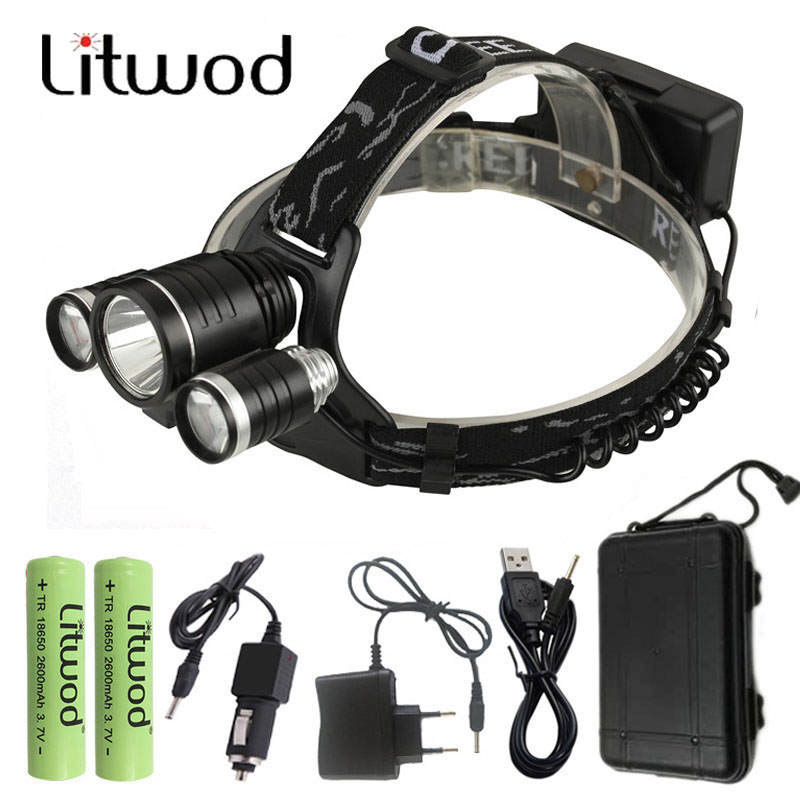 Bicycle Light Head Lamp Fishing Flash Led Headlamp Headlight Bulbs Bicycal Camping Climbing 30w Outdoor Riding Lights