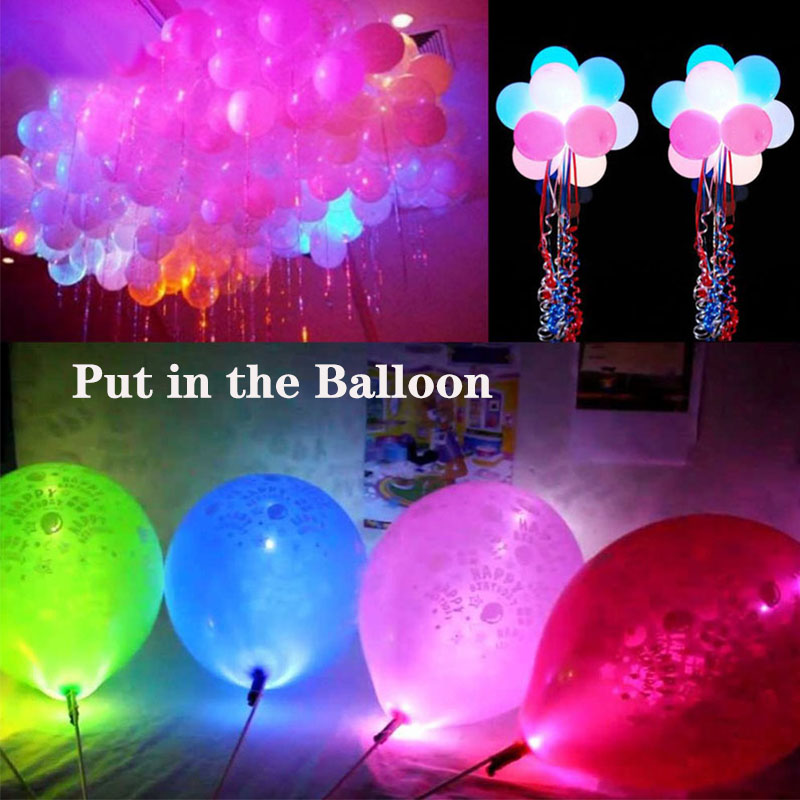 LED Balloon Glow Flash Light Mini Ball Lamp for Paper Lantern Balloon birthday party decoration mini ball