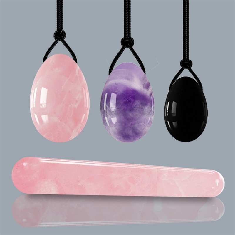 Rose Quartz Yoni Egg Set Drilled Natural Jade Eggs Amethyst Kegel Balls Kegel Exercise Jade Ball Vaginal Tightening Massage Egg
Rose Quartz Yoni Egg Set Drilled Natural Jade Eggs Amethyst Kegel Balls Kegel Exercise Jade Ball Vaginal Tightening Massage Egg