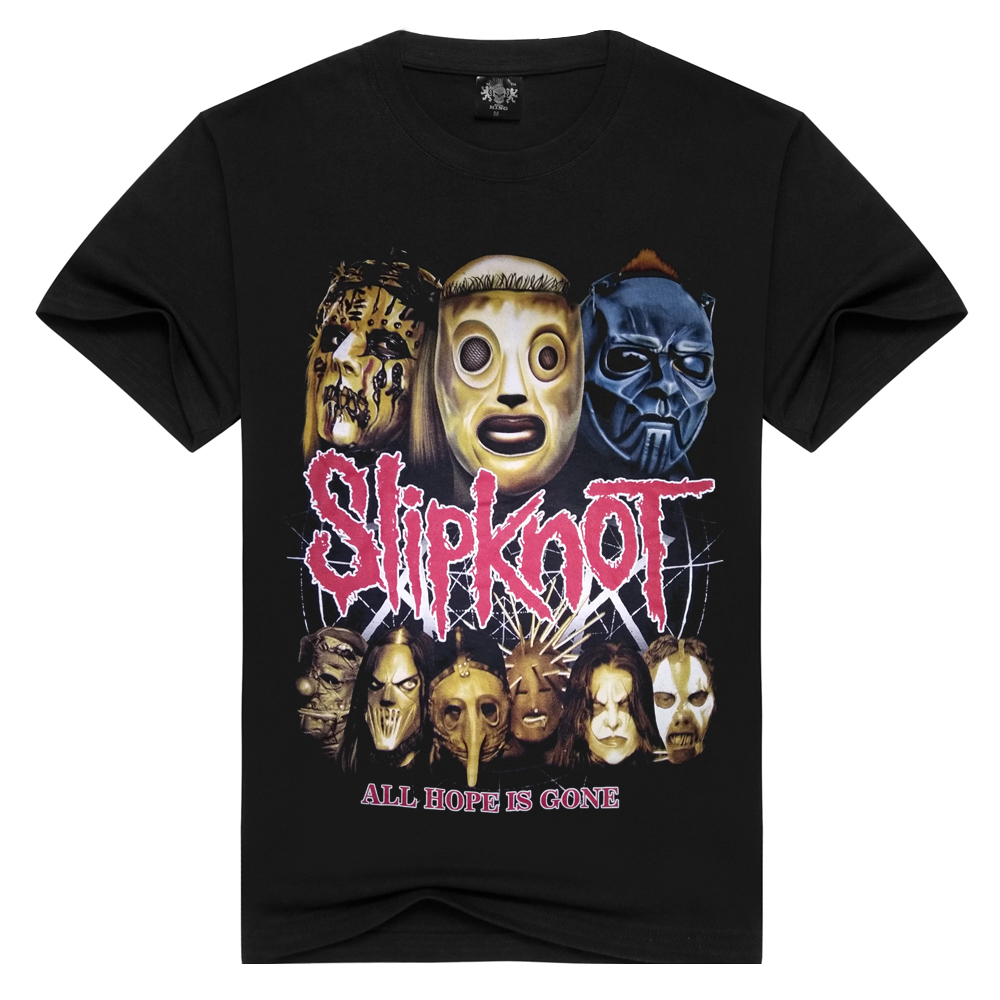 

Men/Women Slipknot t shirt heavy metal tshirts Summer Tops Tees all hope is gone T-shirt Men Rock band t-shirts Plus Size MX200508, Dx-88
