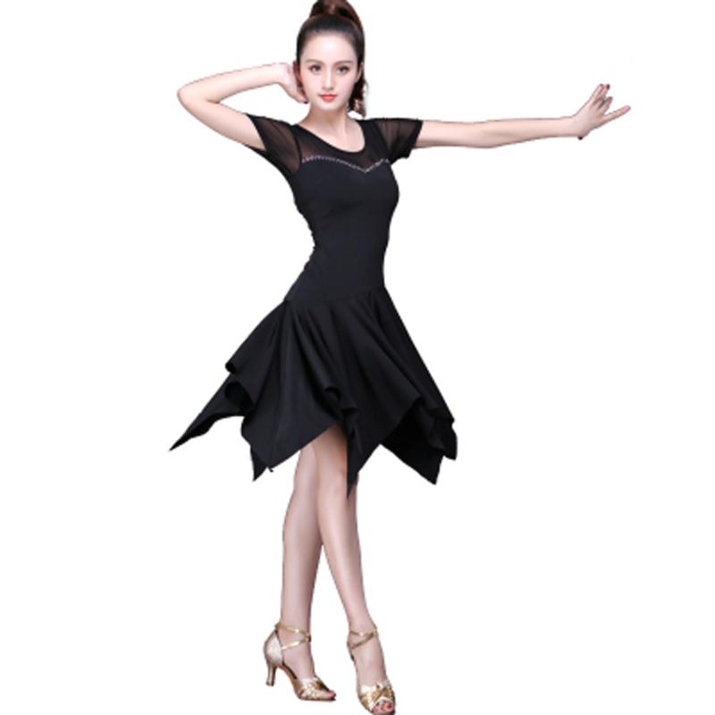 Latin dance skirt dress practice clothes summer new style short-sleeved professional sexy performance training dance clothes for, Black
Latin dance skirt dress practice clothes summer new style short-sleeved professional sexy performance training dance clothes for, Black