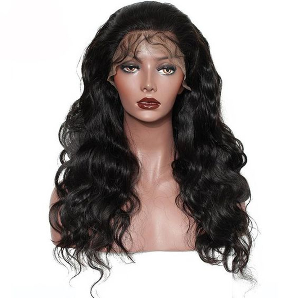 Malaysian Body Wave HD Transparent Lace Frontal Wigs Human Hair Wigs For Black Women 13X6 Lace Front Wig Pre Plucked Remy Hair6254