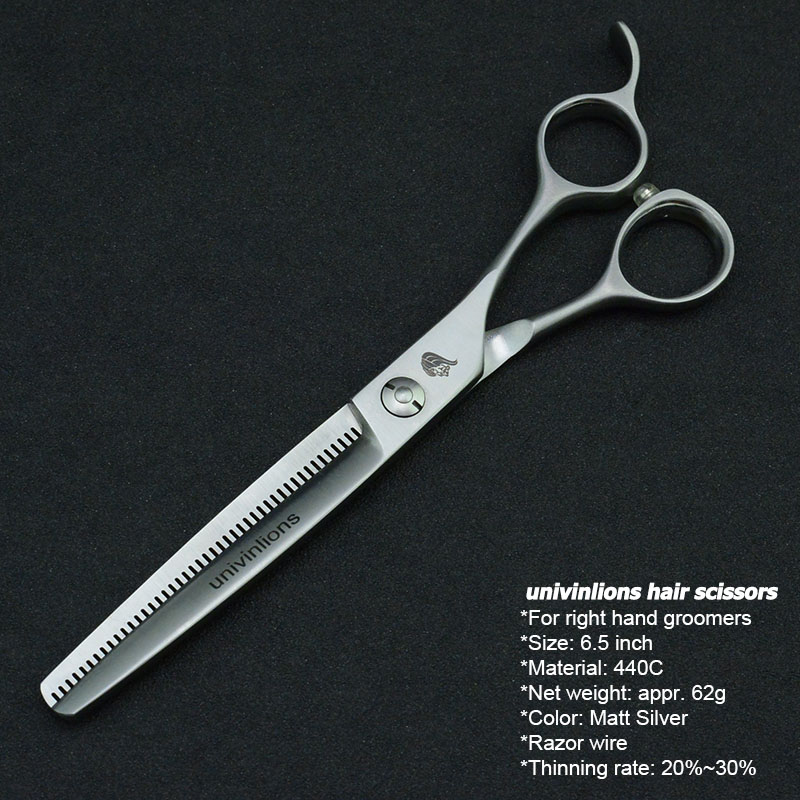 6.5" Pet Dog Gromming Scissors Thinning Shears Sharp Edge Animals Cat Reversed Tooth Barber Hair Thinning Barber Cutting Tools
6.5" Pet Dog Gromming Scissors Thinning Shears Sharp Edge Animals Cat Reversed Tooth Barber Hair Thinning Barber Cutting Tools