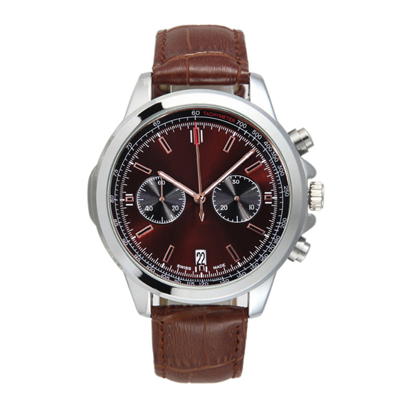 Newest chronograph mens designer watches orologio di lusso Japan quartz movement mens watches leather strap male wristwatches montre, No.5
Newest chronograph mens designer watches orologio di lusso Japan quartz movement mens watches leather strap male wristwatches montre, No.5