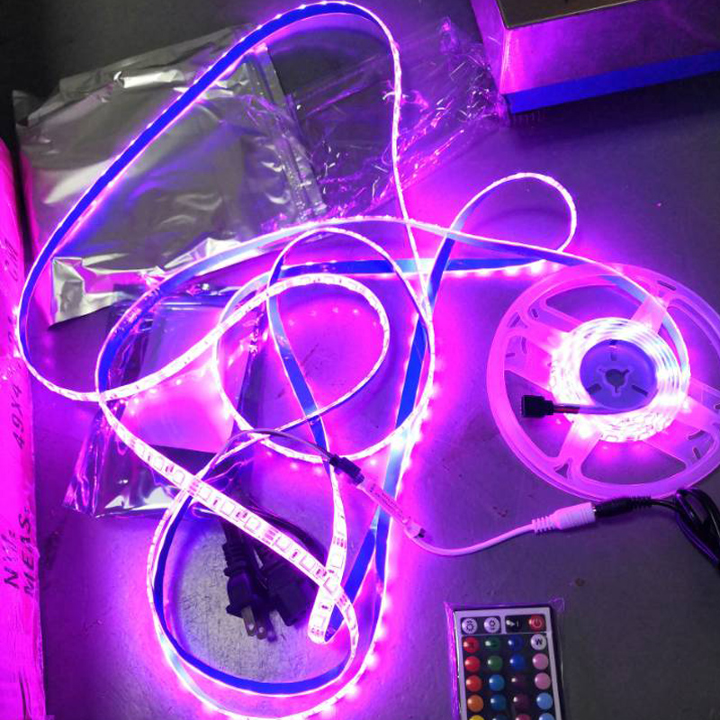 5050 RGB LED Strip Light DC12V 30LED/M 60led/M Flexible Tape Lamp Waterproof non-waterproof 5m Decoration R/G/B/W/WW