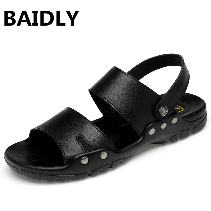 BAIDLY Men Real Leather Sandals Summer Handmade Shoes Male Breathable Casual Footwear Slip on Walking Sandals Big Size 38-52, Black
BAIDLY Men Real Leather Sandals Summer Handmade Shoes Male Breathable Casual Footwear Slip on Walking Sandals Big Size 38-52, Black